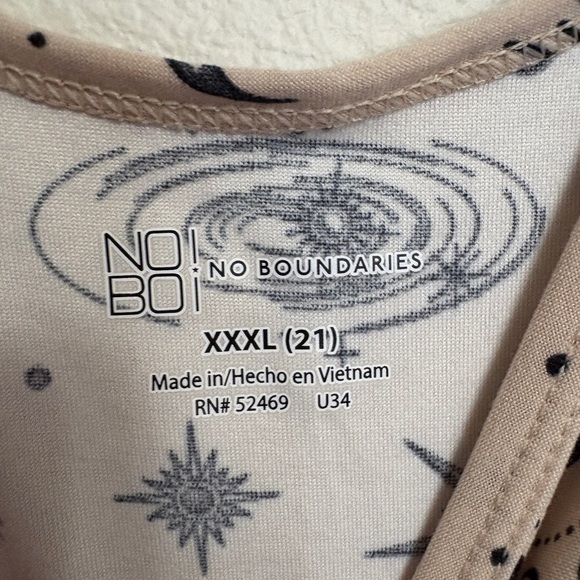Women's No Boundaries graphic tank top size XXXL NWT - Picture 2 of 10